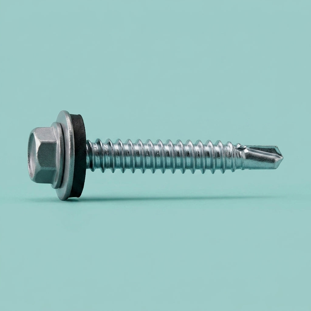 1/4-inch hex drive metal screws