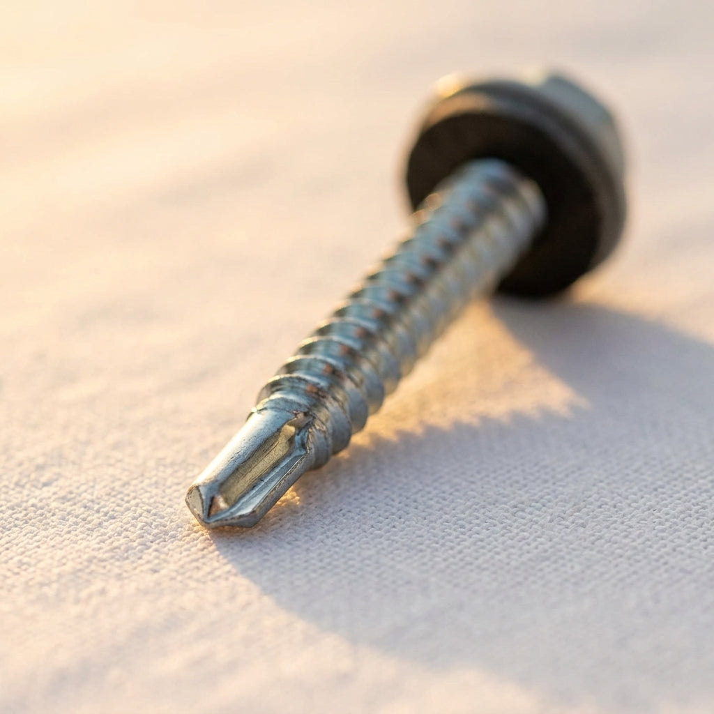 ¼ inch hex metal fastening screw
